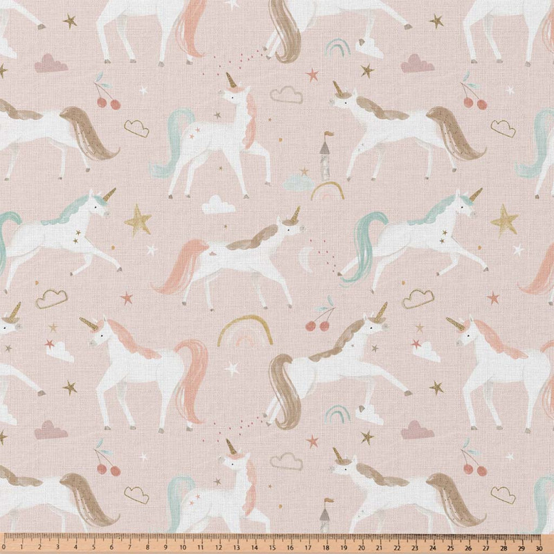 Printed Cotton COLINE Petal / White